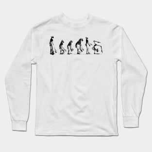 Human Skeleton Yogui evolution Long Sleeve T-Shirt